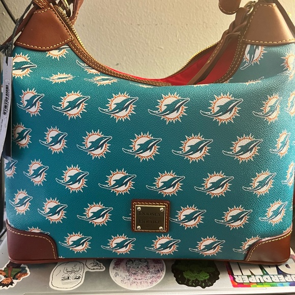 Brand new Dooney and Bourke Miami Dolphins purse - Picture 1 of 3